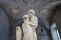 Statue by Michelangelo in Rondanini Pieta Museum in Milan