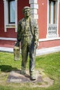 Statue of Migrant in Cangas de Onis, Asturias