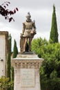 Statue of Miguel de Cervantes, author of Don Quixote