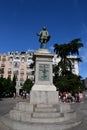 Statue of Miguel de Cervantes, Pl. de las Cortes, Madrid, Spain