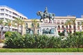 Statue of Miguel Primo de Rivera on its horse as created by Mariano Benlliure, Plaza del Arenal Jerez De La Frontera Costa de la