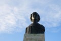 The Statue of Mihai Eminescu,situated in Constanta, Romania. Royalty Free Stock Photo