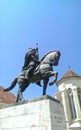 Statue of Mihai Viteazul in Alba Iulia Royalty Free Stock Photo