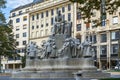 Statue of Mihaly Vorosmarty, Budapest, Hungary Royalty Free Stock Photo