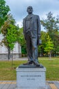 Statue of Milutin Milankovic in Serbian capital Belgrade Royalty Free Stock Photo