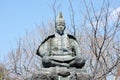 Statue of Minamoto no Yoritomo - founder and the first shogun of the Kamakura shogunate Royalty Free Stock Photo