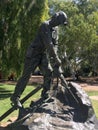 Statue of the miner Mt Isa Queensland Australia