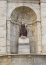 Statue of Minerva as Dea Roma Personification of Rome Royalty Free Stock Photo