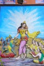 Statue of Mohini Indian mythology colorful image