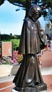 Statue of the monk in front of the Royal Palace in the State Monaco