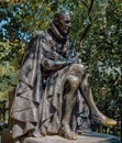 Statue of Montaigne at Square Paul Painleve in Paris, France