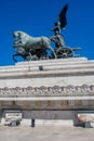 Statue from the,monument of Vittorio Emanuele II on the the Piazza Venezia, Rome, Italy Royalty Free Stock Photo