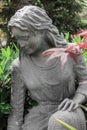 Cemetery woman statue Royalty Free Stock Photo