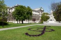 Statue of Mozart in Burggarten, Vienna Royalty Free Stock Photo