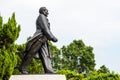 Statue of Mr Deng Xiaoping in Lianhuashan Park of Shenzhen, the leader who was Chief Designer of China`s reform and opening-up