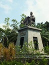 The statue of Mr Soekarno. First president of the Republic of Indonesia