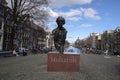 Statue Multatuli At Amsterdam The Netherlands 5-3-2021