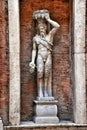 Hellenistic statue of a Satyr in Museum Capitolini, Rome Italy