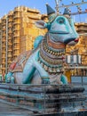 Statue of the mythical bull known as Nandi in Hinduism