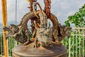 Statue of mythical dragons in the temple in Phuket. Thailand Royalty Free Stock Photo