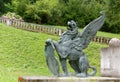 Statue of Mythological Creature in a Park