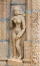 Statue of naked woman at Shirangam Temple.