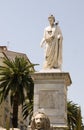 Statue napoleon bonaparte ajaccio corsica france Royalty Free Stock Photo