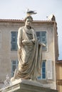 Statue of Napoleon Bonaparte as First imperator of France, Ajaccio, Corsica Royalty Free Stock Photo