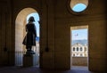 Statue of Napoleon Bonaparte in the Invalides in Paris Royalty Free Stock Photo