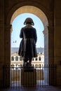 Statue of Napoleon Bonaparte in the Invalides in Paris Royalty Free Stock Photo