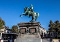 Statue of Napoleon at the place de General de Gaulle at Rouen in northern France