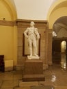 A Statue of Nathanael Greene from Rhode Island in the National Statuary Hall in the US Capitol Building in Washington DC Royalty Free Stock Photo