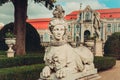 Statue of the National Palace of Queluz Royalty Free Stock Photo