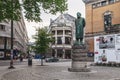 Statue near National Theater in Oslo, Norway Royalty Free Stock Photo