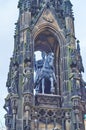 The statue on Neo-Gothic Kranner\'s Fountain, Prague, Czechia