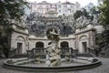 Statue of Neptune, Grotta fountain in Grebovka, Prague Royalty Free Stock Photo