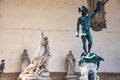 Statue of Neptune in Piazza della Signoria in Florence Royalty Free Stock Photo