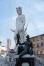 Statue of Neptune in Piazza della Signoria in Florence, Royalty Free Stock Photo