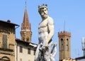 Statue of Neptune, Piazza della Signoria, Florence (Italy) Royalty Free Stock Photo