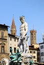 Statue of Neptune, Piazza della Signoria, Florence (Italy) Royalty Free Stock Photo