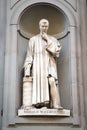 Statue of Niccolo Machiavelli in Florence, Italy Royalty Free Stock Photo