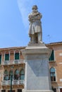 Statue of Niccolo Tommaseo in Venice Royalty Free Stock Photo