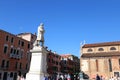 Statue of Nicolo Tommaseo monument in Venice, Italy Royalty Free Stock Photo