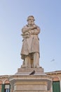 The statue of Nicolo Tommaseo in Venice Royalty Free Stock Photo