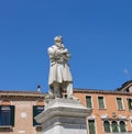 Statue of Nicolo Tommaseo in Venice Royalty Free Stock Photo
