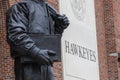 Statue Of Nile Kinnick On The Campus Of The University Of Iowa