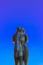 Statue of Nino and Ali at daytime on the sky background. Batumi,Georgia at august of 2018 Royalty Free Stock Photo