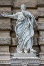 Statue of a nobel Roman lawyer Cicero, in front of the Palace of