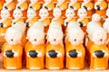 Statue of novices at thai temple