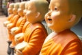 Statue of novices in Wat Lokmolee Lokmolee Temple Chiang Mai Thailand